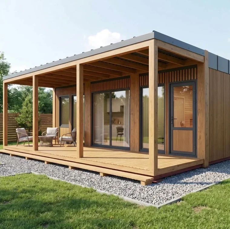 Мини-каркасный дом Космос 22 м² Компактный мини-каркасный дом Космос 22 м²